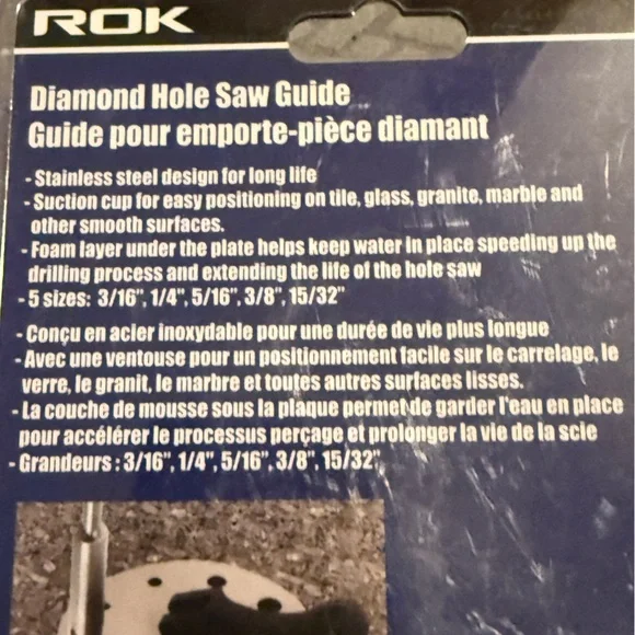 NEW ROK Diamond Hole Saw Guide - Picture 4 of 4